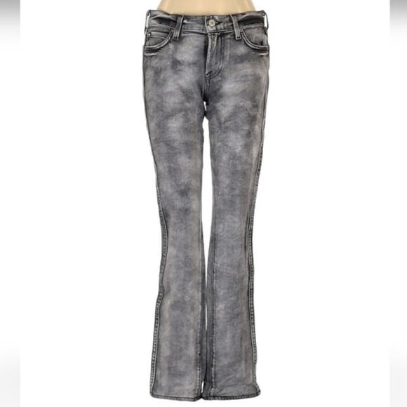 Size 25 Vince boot cut high rise gray acid wash jeans - Picture 1 of 5